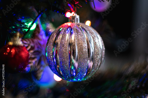 Silver Christmas ball