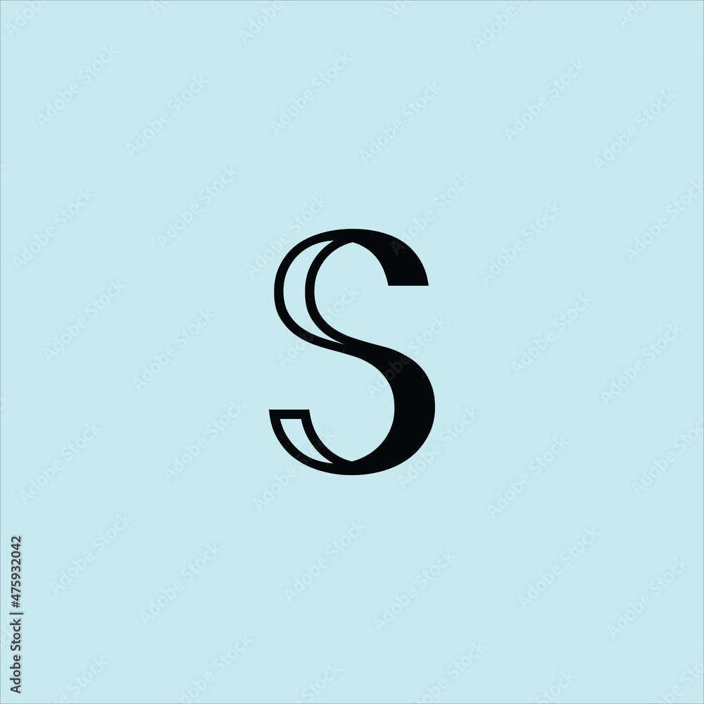 Naklejka premium letter s logo vector template architecture