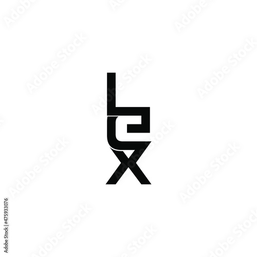 lex letter initial monogram logo design