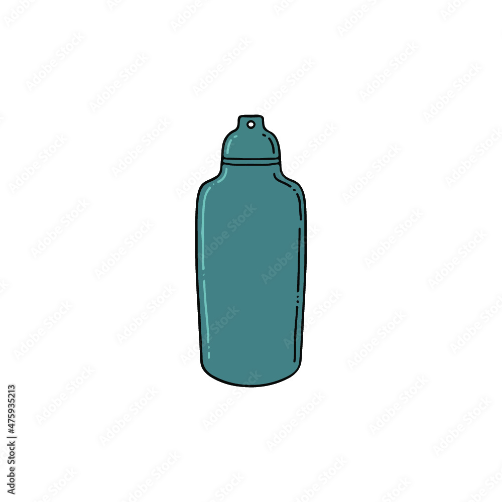 Blue steel water bottle for hiking and travel. Best for sport magazine, logo, website Blue steel water bottle for hiking and travel. Best for sport magazine, logo, website