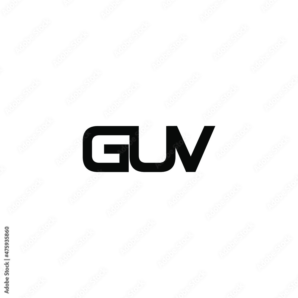 guv letter initial monogram logo design guv letter initial monogram logo design