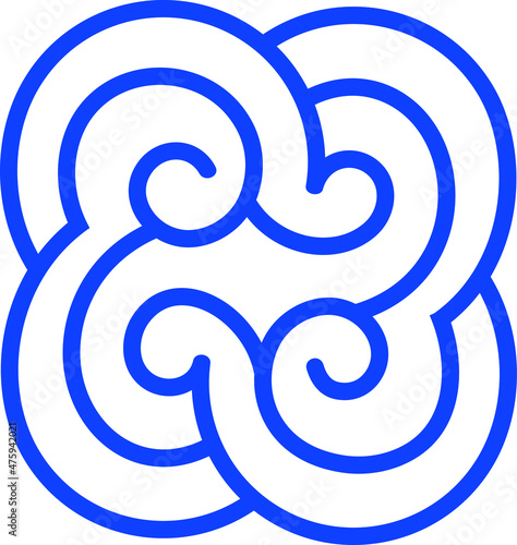 Cloud abstract icon