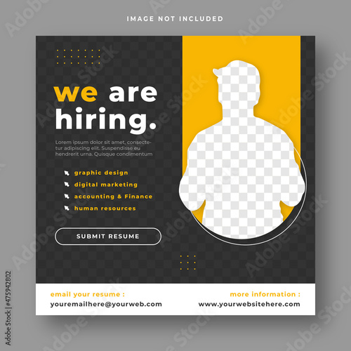 we hiring job position social media post