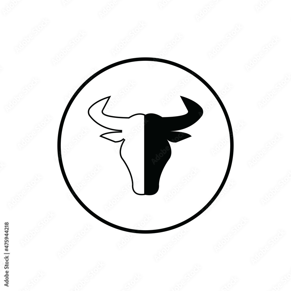 Bull horn logo and symbol template icons app Bull horn logo and symbol template icons app