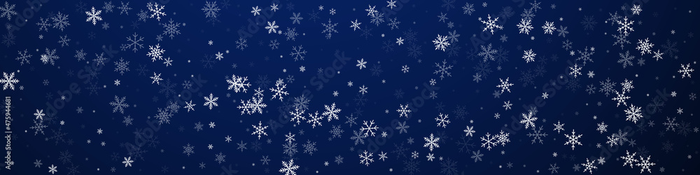 Sparse snowfall Christmas background. Subtle flyin Sparse snowfall Christmas background. Subtle flyin