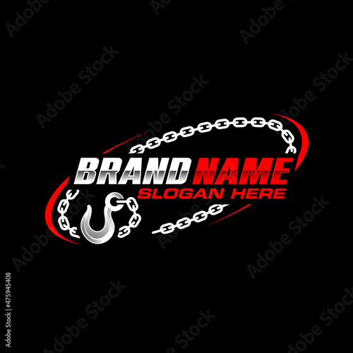 towing logo template photo