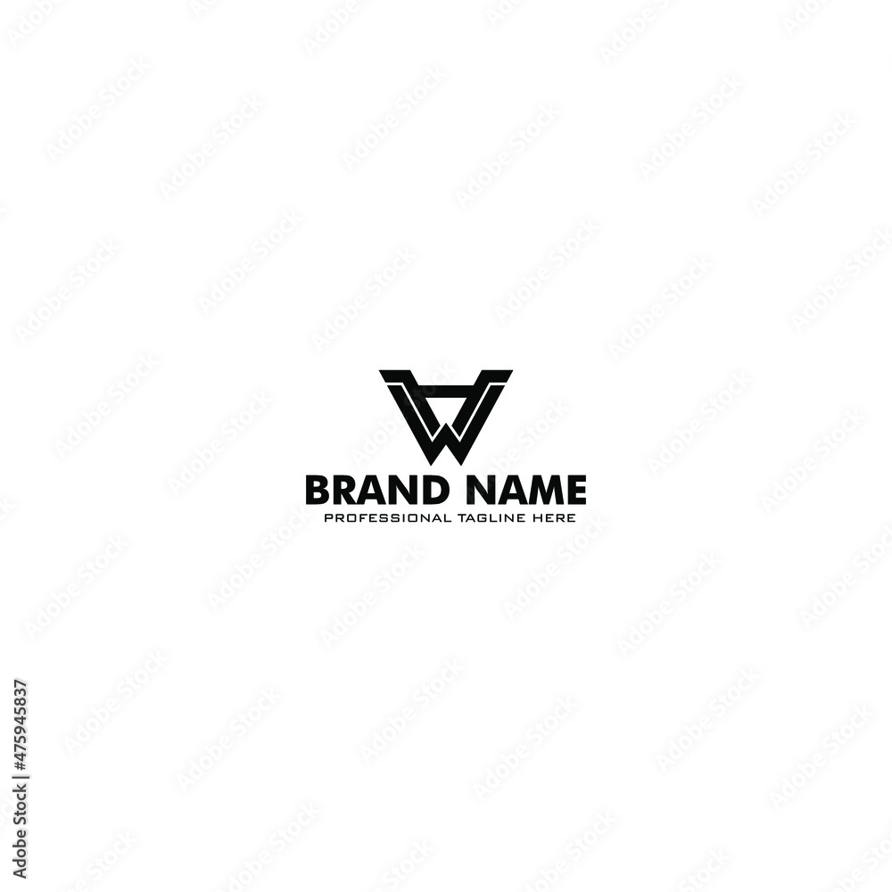 Logo letter W and H monogram for your company Logo letter W and H monogram for your company