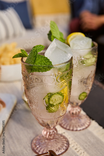 cocktails with jalapeno and mint