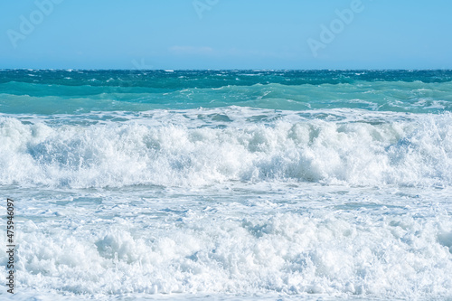 Fototapeta Naklejka Na Ścianę i Meble -  sea surf on a sunny day