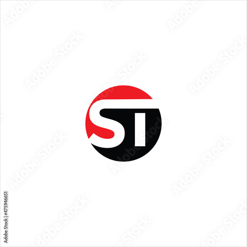 initials s t logo vector template emblem