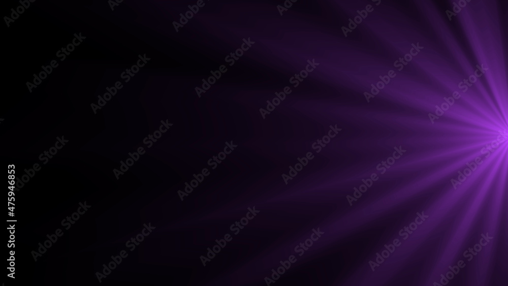 Fototapeta premium rising of a bright star. bright rays on black background