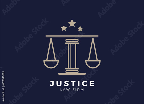Law Firm,Law Office, Lawyer services, Luxury vintage crest logo, Vector logo template