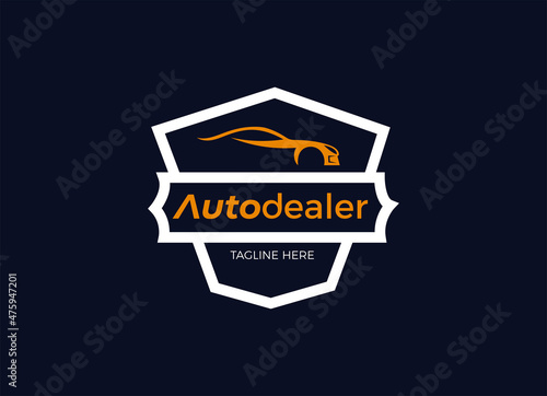 Cars dealer, automotive, autocar logo design inspiration. 