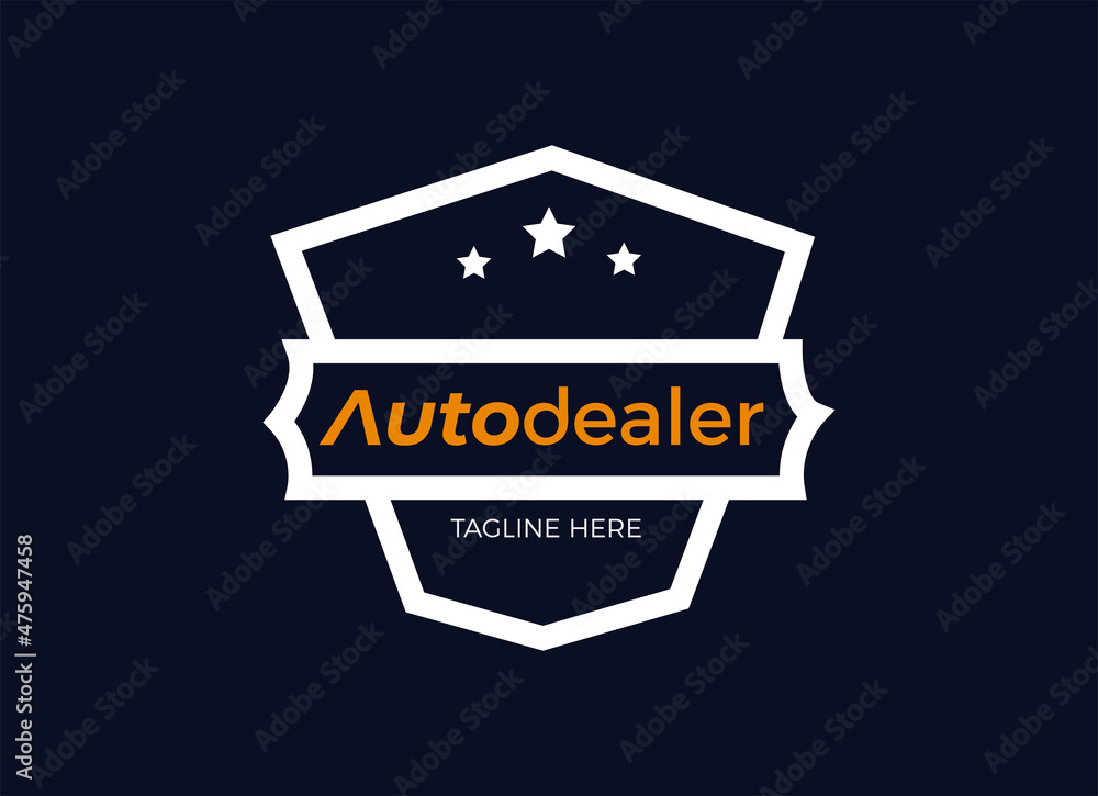 Naklejka premium Cars dealer, automotive, autocar logo design inspiration.