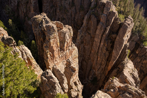 Towering Rock Spire in the Black Canyon