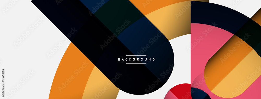 Trendy shapes, color minimal design composition, lines and shadows for wallpaper banner background or landing page Trendy shapes, color minimal design composition, lines and shadows for wallpaper banner background or landing page