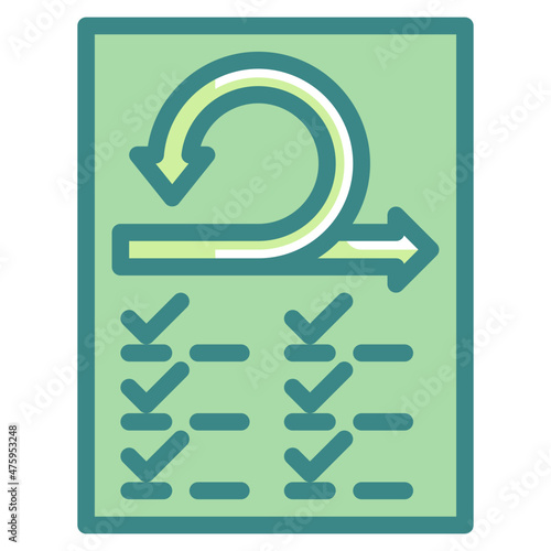 requirement blue line icon