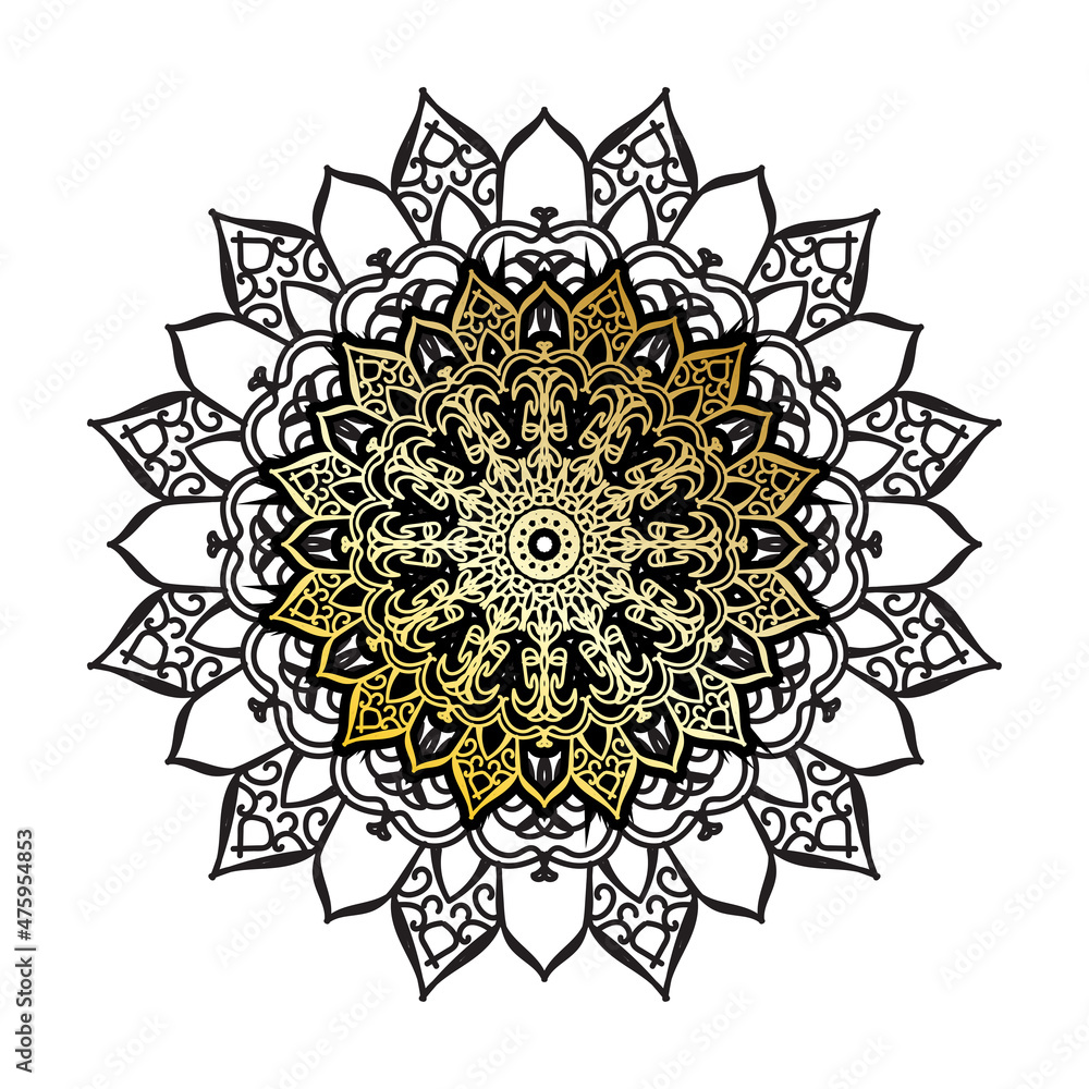 Vector round abstract circle. Luxury Mandala style Vector round abstract circle. Luxury Mandala style