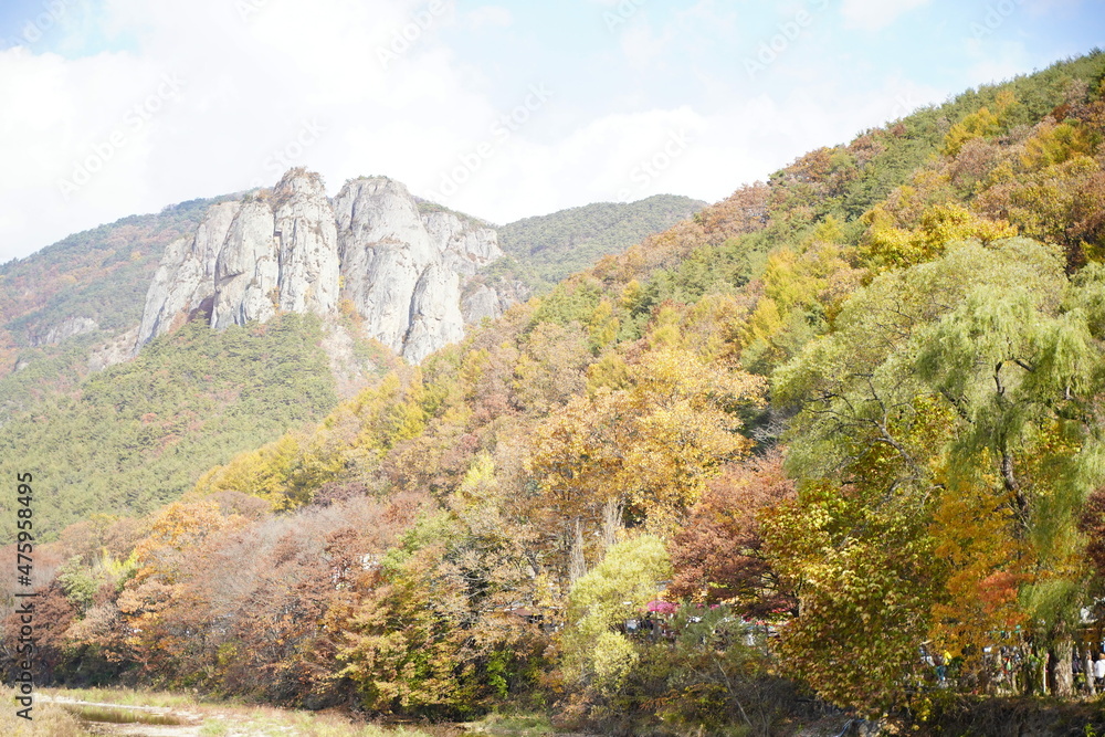 주왕산, Junwang mountain in south Korea, (Cheongsong-gun, Gyeongsangbuk-do, Republic of Korea)