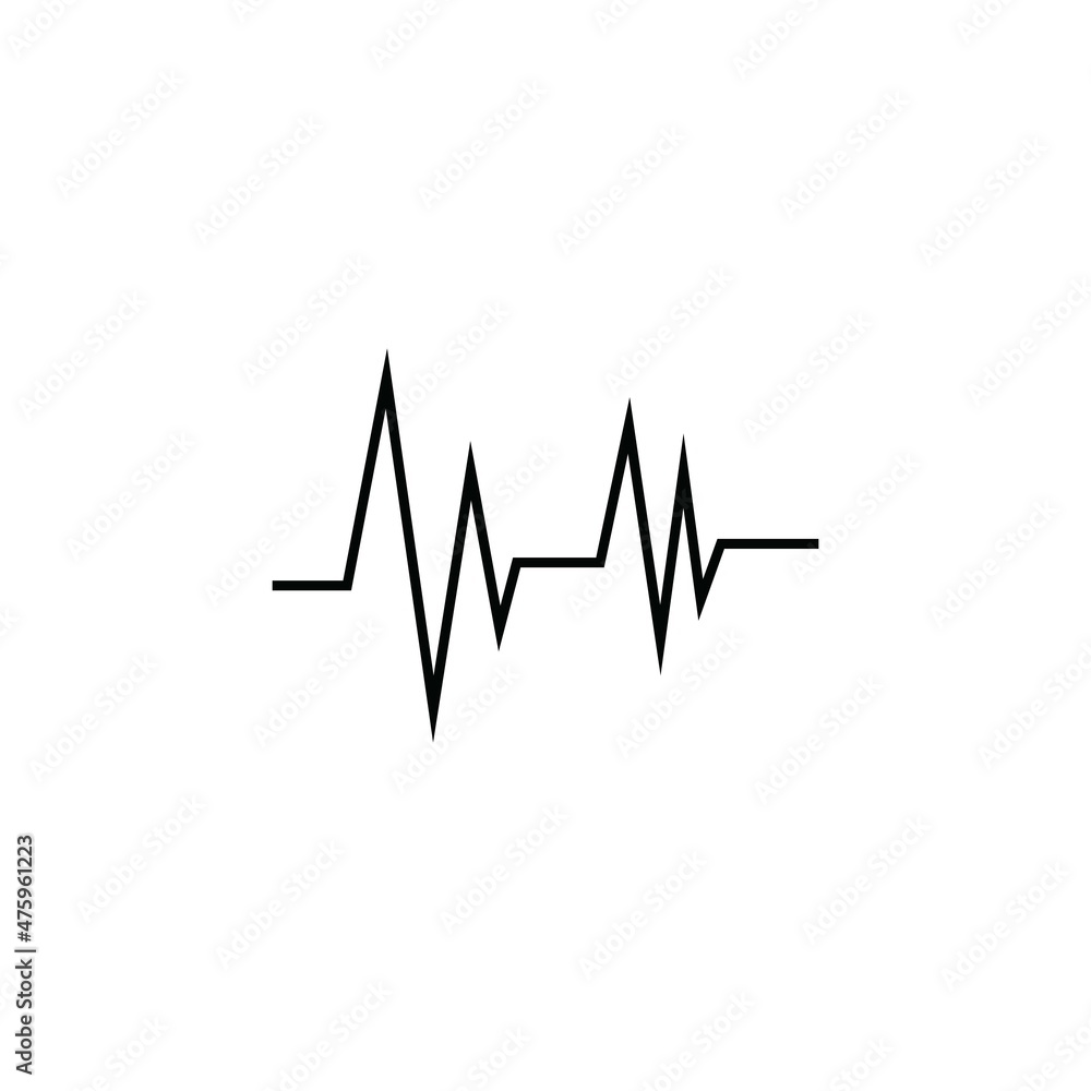 Hearbeat Pulse Icon Vector Illustration Logo Template Hearbeat Pulse Icon Vector Illustration Logo Template