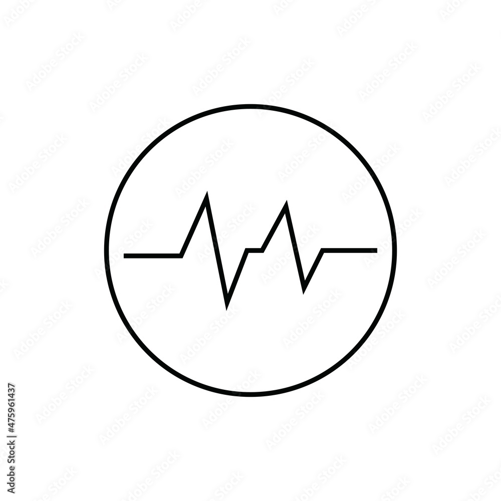 Hearbeat Pulse Icon Vector Illustration Logo Template Hearbeat Pulse Icon Vector Illustration Logo Template