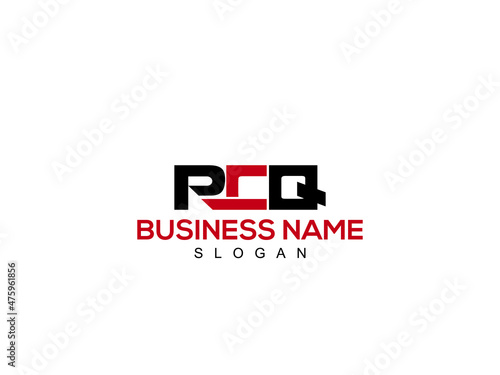 Classic PCQ Logo, Letter PC logo icon concept with creative font design photo