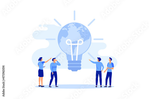 creative illustration of holiday date, earth hour, save energy and planet, design concept, world earth hour on March 30 vector flat modern design illustration