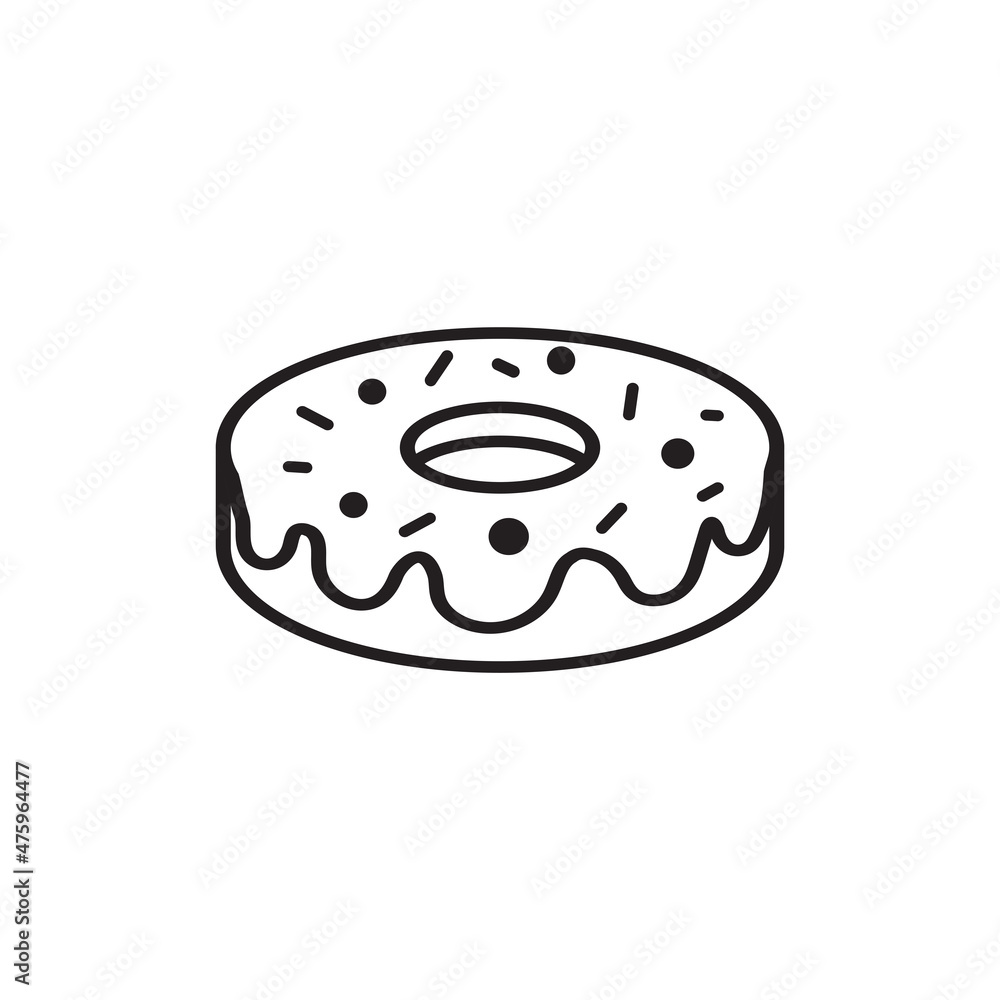 doughnut icon vector design templates white on templates