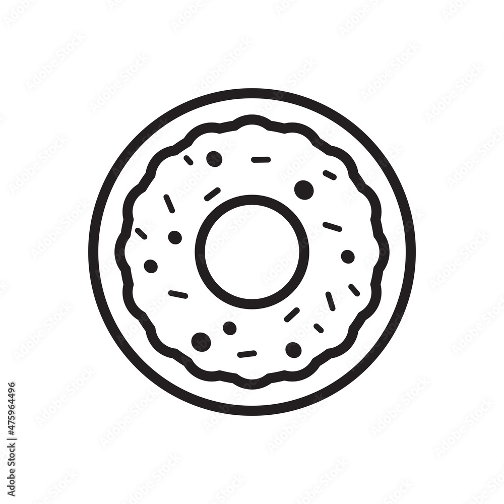 doughnut icon vector design templates white on templates doughnut icon vector design templates white on templates