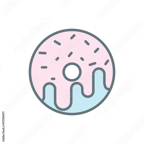 doughnut icon vector design templates white on templates