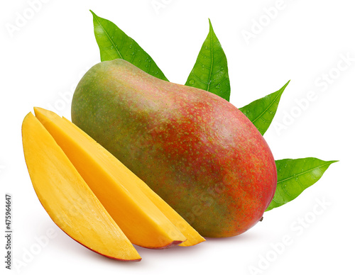 Sweet Mango fruit isolated on white background