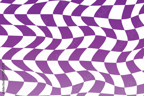 Abstract modern op art, checkered texture. Vector.	