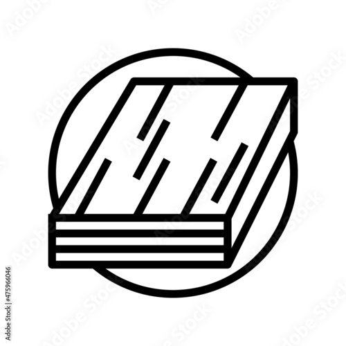 parquet wooden floor line icon vector. parquet wooden floor sign. isolated contour symbol black illustration