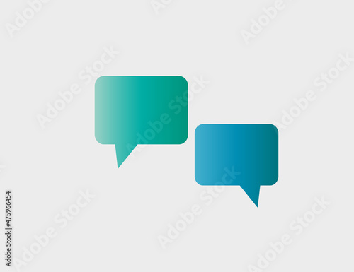 Bubble speech, chat. Vector illustration. Flat design.