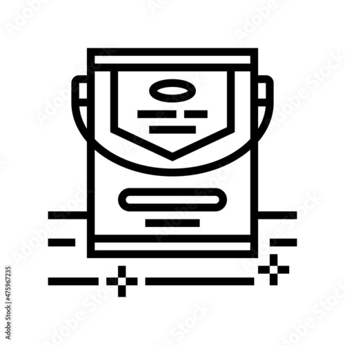 parquet varnish line icon vector. parquet varnish sign. isolated contour symbol black illustration