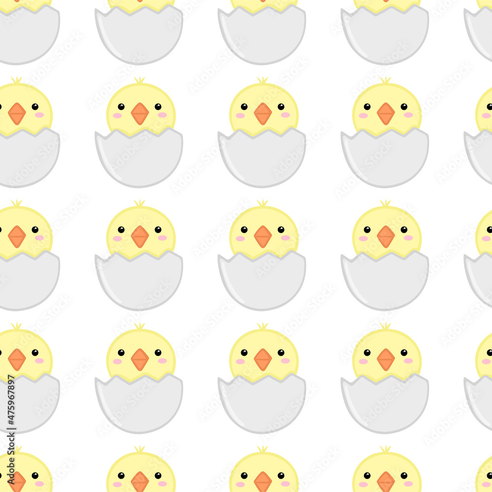 Cute chick Pattern. Cartoon animal background for kids, textile, pattern fabric, wallpaper. Cute chick Pattern. Cartoon animal background for kids, textile, pattern fabric, wallpaper.