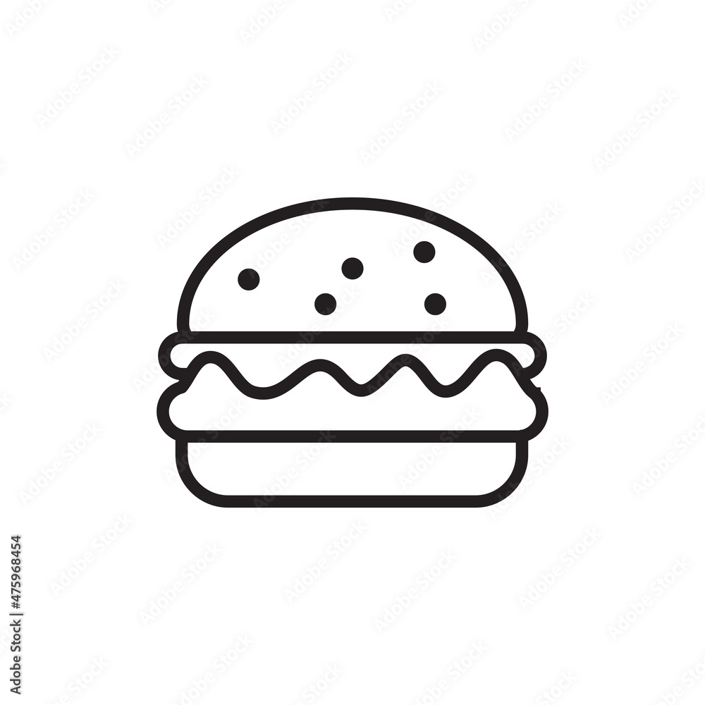 hamburger icon vector design templates white on background