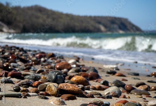 Sea coast. Baltic sea beach 