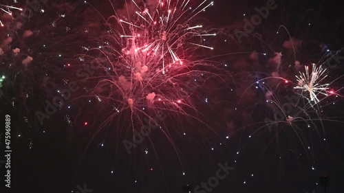 Fireworks displayed at Bahrain International Circuit on the occasion of Bahrain National Day. photo
