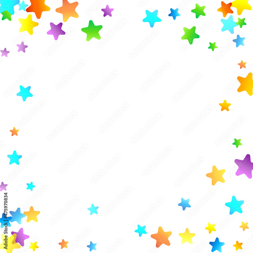 Rainbow Festive Confetti. Carnival Star Falling. Rainbow Festive Confetti. Carnival Star Falling.