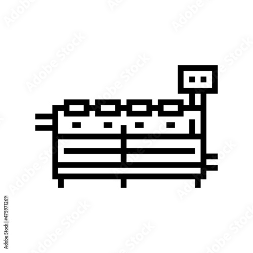 malaxer machines line icon vector. malaxer machines sign. isolated contour symbol black illustration