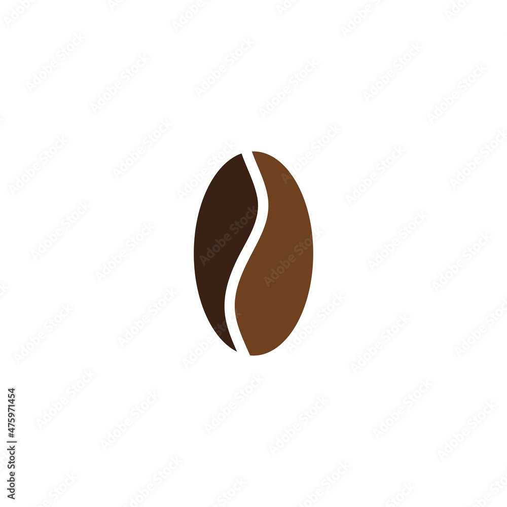 coffee bean icon vector illustration template coffee bean icon vector illustration template