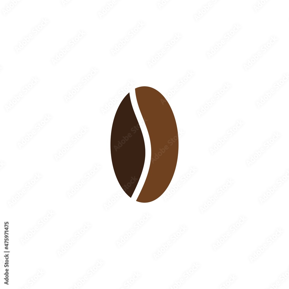 coffee bean icon vector illustration template coffee bean icon vector illustration template