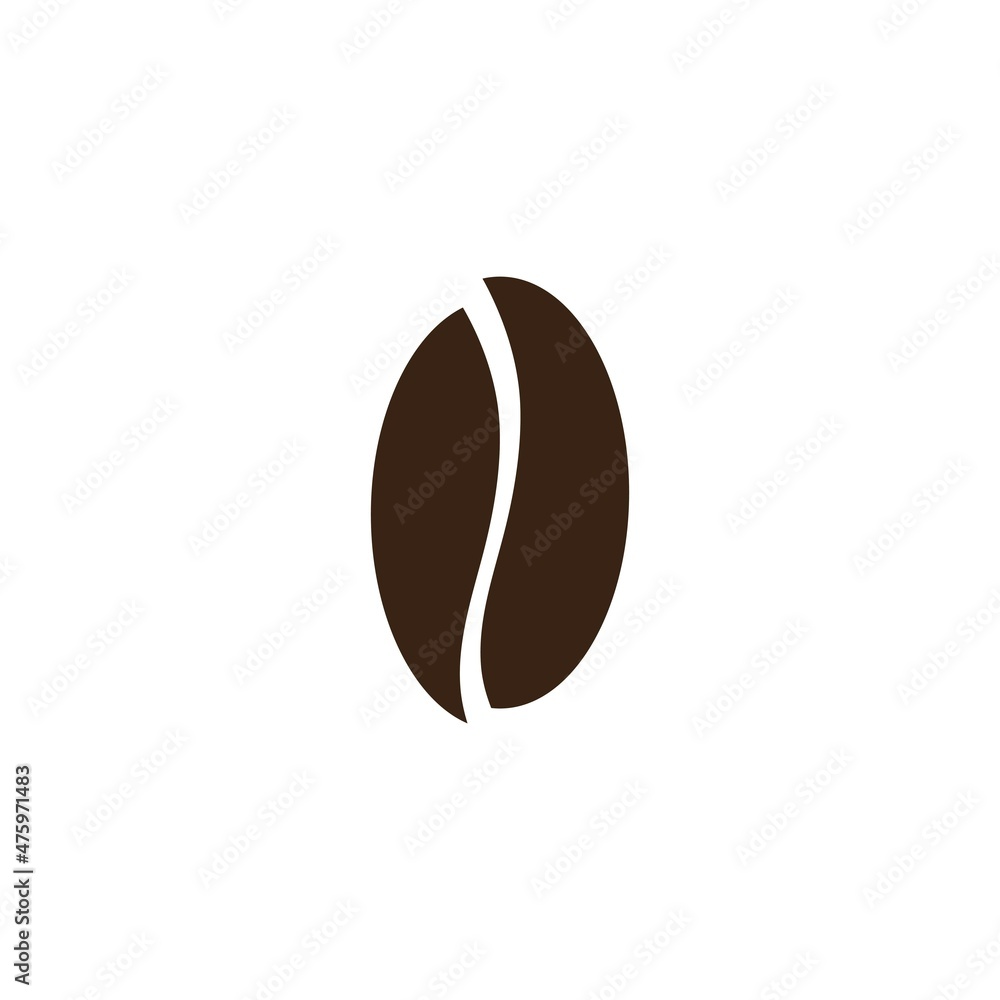 coffee bean icon vector illustration template coffee bean icon vector illustration template