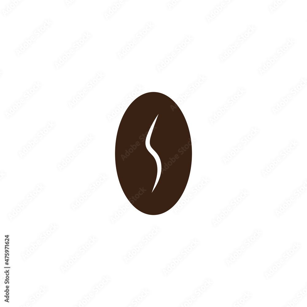 coffee bean icon vector illustration template coffee bean icon vector illustration template