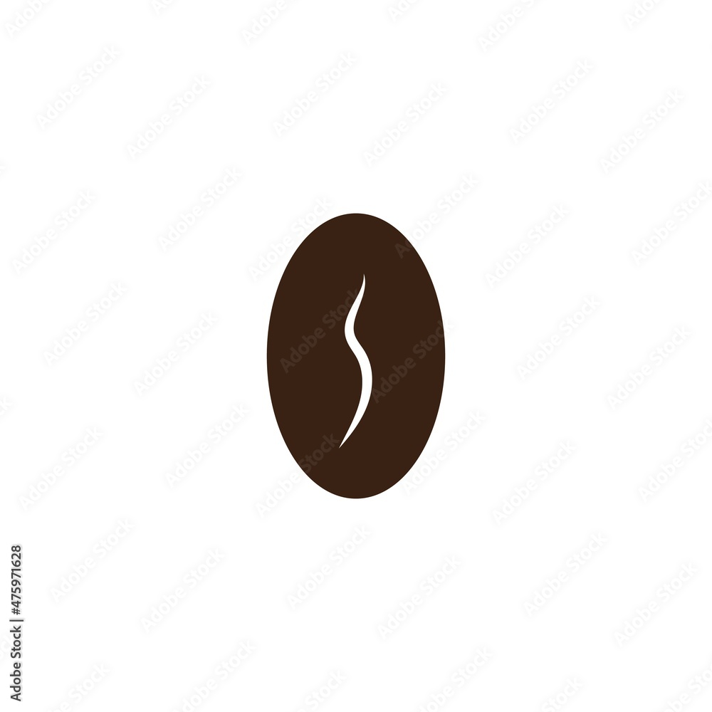 coffee bean icon vector illustration template coffee bean icon vector illustration template