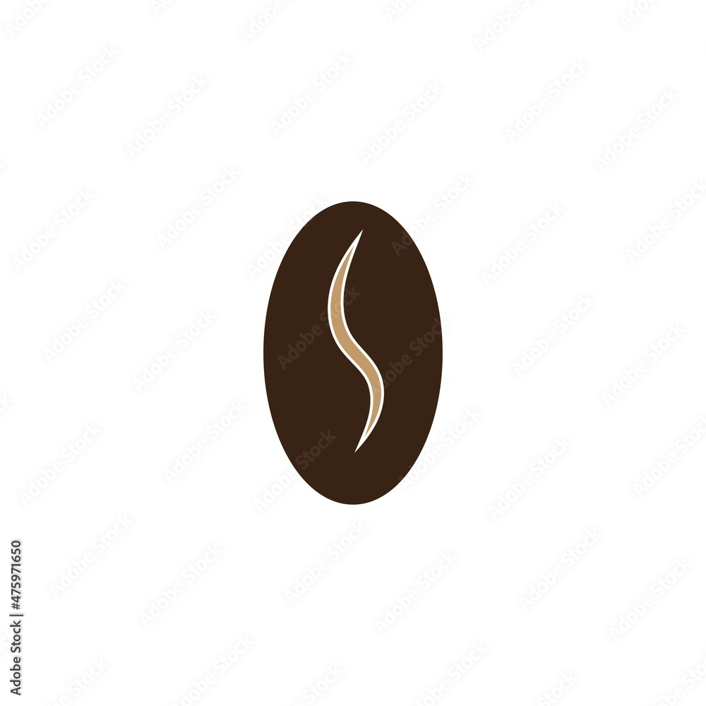 coffee bean icon vector illustration template coffee bean icon vector illustration template