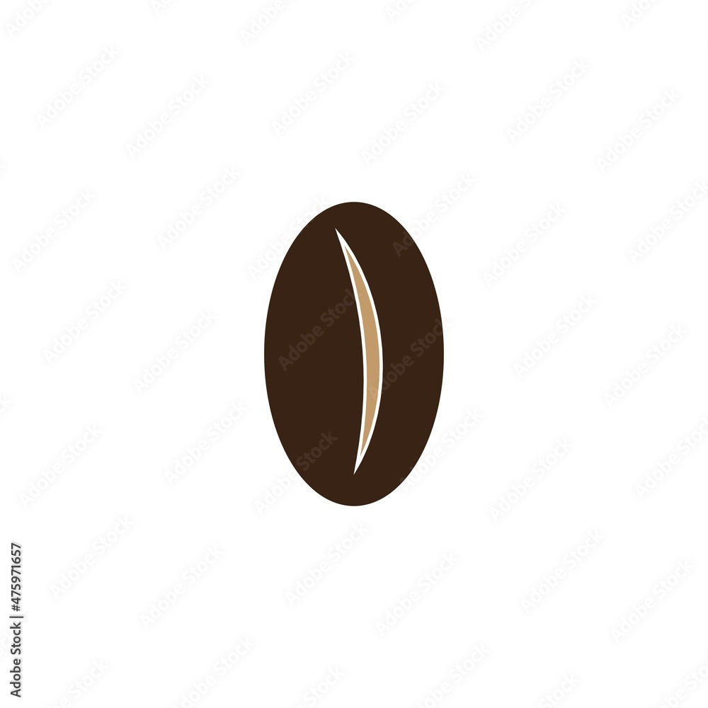 coffee bean icon vector illustration template coffee bean icon vector illustration template