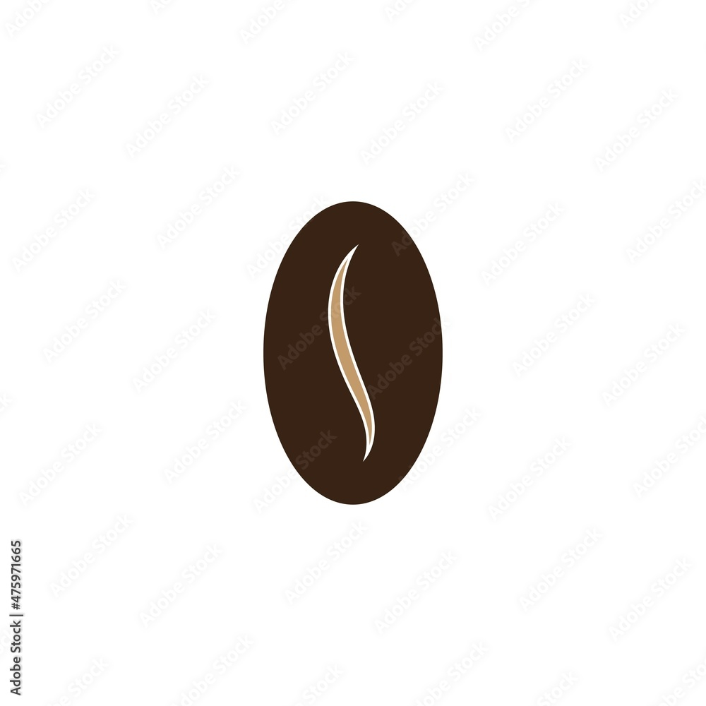 coffee bean icon vector illustration template coffee bean icon vector illustration template