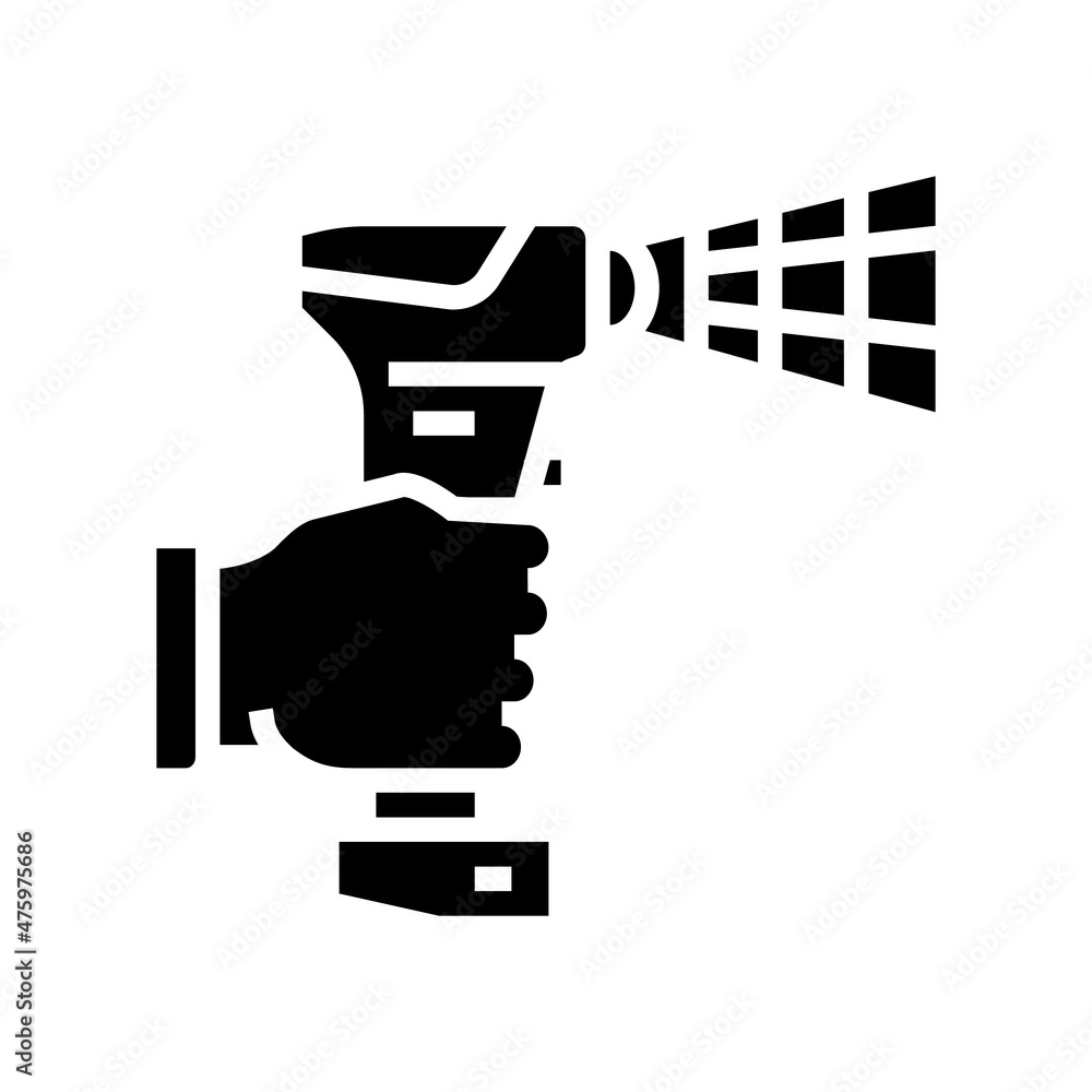 3d scanner glyph icon vector. 3d scanner sign. isolated contour symbol black illustration 3d scanner glyph icon vector. 3d scanner sign. isolated contour symbol black illustration